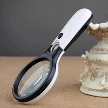 Load image into Gallery viewer, 2-Pack: LED Light 45x Magnifying Glass Lens Mini Pocket Handheld Microscope