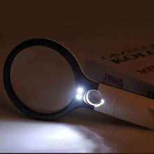 Load image into Gallery viewer, 2-Pack: LED Light 45x Magnifying Glass Lens Mini Pocket Handheld Microscope