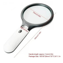 Load image into Gallery viewer, 2-Pack: LED Light 45x Magnifying Glass Lens Mini Pocket Handheld Microscope