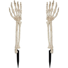 Load image into Gallery viewer, 2-Pack: Light Up Skull Arm Stakes
