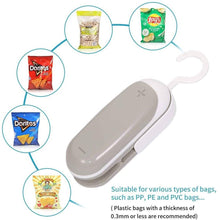 Load image into Gallery viewer, 2-Pack: Mempedont Mini Bag Sealer - Heat Sealer for Plastic Bags