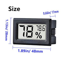 Load image into Gallery viewer, 2-Pack: Mini Digital Hygrometer Gauge Indoor Thermometer