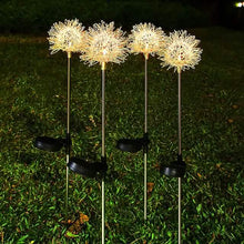 Load image into Gallery viewer, 2-Pack: Outdoor Solar Dandelion Lawn Lights