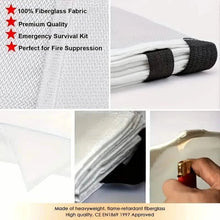 Load image into Gallery viewer, 2-Pack: Premium Fiberglass Fire Blankets - Heat-Resistant, Compact and Reusable