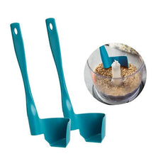Load image into Gallery viewer, 2-Pack: Rotary Scraper Rotating Spatula Scooping Portioning Food Processor