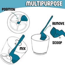 Load image into Gallery viewer, 2-Pack: Rotary Scraper Rotating Spatula Scooping Portioning Food Processor