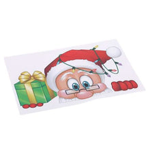Load image into Gallery viewer, 2-Pack: Santa Claus Elk Shop Hotel Christmas Window Double Sided Glass Sticker