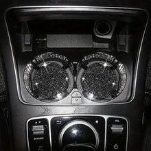 Load image into Gallery viewer, 2-Pack: Shimmering Diamond Car Cup Mats