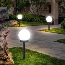 Load image into Gallery viewer, 2-Pack: Solar LED Globe Powered Garden Light