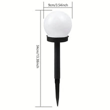 Load image into Gallery viewer, 2-Pack: Solar LED Globe Powered Garden Light