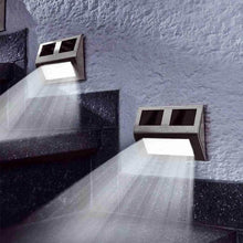 Load image into Gallery viewer, 2 Pack: Solar Light 2 LEDs Wall Lamp Waterproof Security Light