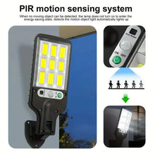 Load image into Gallery viewer, 2-Pack: Solar Outdoor Security Street Lighting, 3 Modes With Wireless Motion Sensing and Remote Control