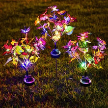 Load image into Gallery viewer, 2-Pack: Solar-Powered Butterfly Flower Lamp