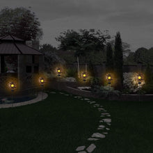 Load image into Gallery viewer, 2-Pack: Solar Powered Glass Globe Stake Lamp