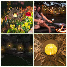 Load image into Gallery viewer, 2-Pack: Solar Powered Glass Globe Stake Lamp