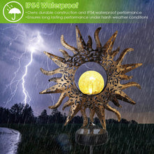 Load image into Gallery viewer, 2-Pack: Solar Powered Glass Globe Stake Lamp