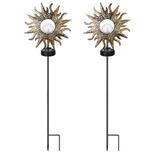 Load image into Gallery viewer, 2-Pack: Solar Powered Glass Globe Stake Lamp
