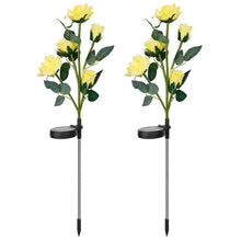 Load image into Gallery viewer, 2-Pack: Solar Powered Rose Flower LED Decorative Lamp