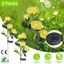 Load image into Gallery viewer, 2-Pack: Solar Powered Rose Flower LED Decorative Lamp