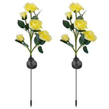 Load image into Gallery viewer, 2-Pack: Solar Powered Rose Flower LED Decorative Lamp
