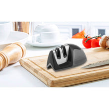 Load image into Gallery viewer, 2-Pack: Ultra Sharp Knife Sharpener and Stainless Steel Vegetable and Meat Slicer Holder