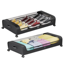 Load image into Gallery viewer, Under-Bed Storage Drawer with Wheels Multipurpose with Clear Window & Label