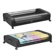 Load image into Gallery viewer, Under-Bed Storage Drawer with Wheels Multipurpose with Clear Window & Label