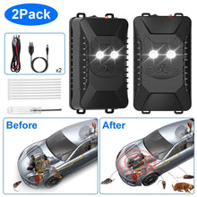 Load image into Gallery viewer, 2-Pack: Under Hood Ultrasonic Repellent with 3 Power Supplies
