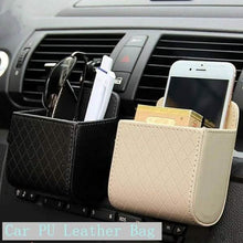 Load image into Gallery viewer, 2-Pack: Universal Car Mobile Phone Bag PU Leather Car Auto Air Outlet Coin Bag Case