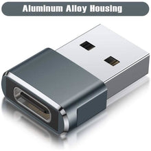 Load image into Gallery viewer, 2-Pack: USB C Female to USB Male Adapter