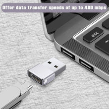 Load image into Gallery viewer, 2-Pack: USB C Female to USB Male Adapter
