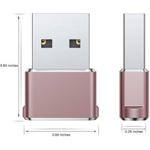 Load image into Gallery viewer, 2-Pack: USB C Female to USB Male Adapter