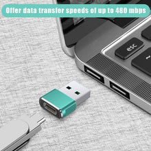 Load image into Gallery viewer, 2-Pack: USB C Female to USB Male Adapter