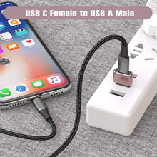 Load image into Gallery viewer, 2-Pack: USB C Female to USB Male Adapter