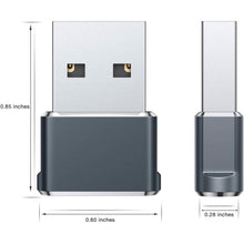 Load image into Gallery viewer, 2-Pack: USB C Female to USB Male Adapter