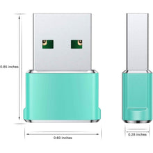 Load image into Gallery viewer, 2-Pack: USB C Female to USB Male Adapter