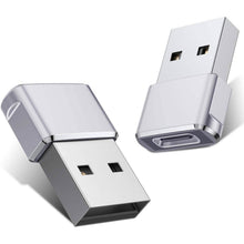 Load image into Gallery viewer, 2-Pack: USB C Female to USB Male Adapter