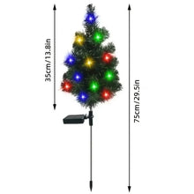 Load image into Gallery viewer, 2-Pack: Waterproof Solar Christmas Tree LED Light