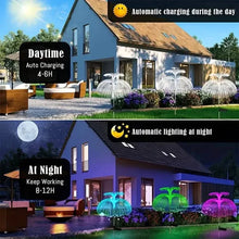 Load image into Gallery viewer, 2-Pack: Waterproof Solar Jellyfish Fiber Optic Light