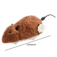 Load image into Gallery viewer, 2-Pack: Wind Up Interactive Plush Mouse Toy
