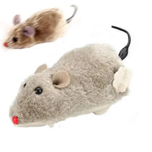 Load image into Gallery viewer, 2-Pack: Wind Up Interactive Plush Mouse Toy