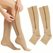 Load image into Gallery viewer, 2-Pairs: Women's Open Toe Sports Compression Socks