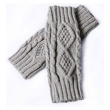 Load image into Gallery viewer, 2-Pairs: Women's Winter Warm Knit Fingerless Gloves