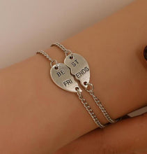 Load image into Gallery viewer, 2 Pcs/Set Fashion Best Friends Charm Bracelets For Women Girls Heart Friendship Forever Jewelry Bracelets For Women Cute Jewelry Love Sister Best Friend Charm Bracelet For Girls Best Gifts For Friends