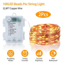 Load image into Gallery viewer, 2-Piece: 100LED Beads String Lights