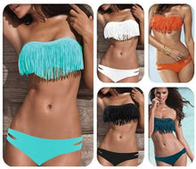 Load image into Gallery viewer, 2-Piece: Fashion Fringe Bikini Swimwear
