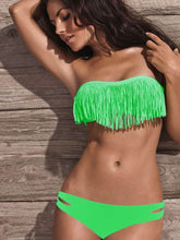 Load image into Gallery viewer, 2-Piece: Fashion Fringe Bikini Swimwear