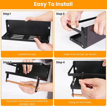 Load image into Gallery viewer, 2-Piece: Magnetic Spice Racks for Refrigerator with Paper Towel Holder
