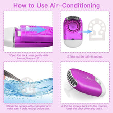 Load image into Gallery viewer, 2-Piece: Rechargeable Handheld Mini Eyelash Fan