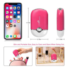 Load image into Gallery viewer, 2-Piece: Rechargeable Handheld Mini Eyelash Fan